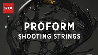 STX ProForm Pocket Stringing Tutorial - Shooting Strings