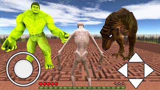 Never Go To Maze With SCP-096 VS HULK & T-REX! In Garry's Mod?