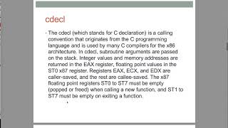 13 - Calling Conventions