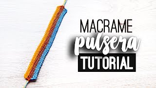 Pulsera Tricolor » ✨ tutorial | como hacer pulsera de hilo | diy ● Friendship Bracelet #154