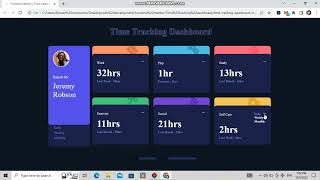 Frontend mentor challenge | Time tracking dashboard