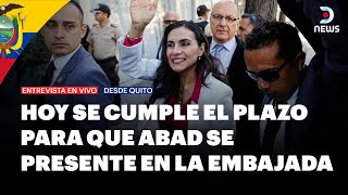 ¿Qué pasa si la vicepresidenta Verónica Abad no se presenta hoy en la embajada de Ecuador? - DNews