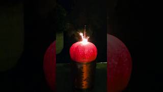 Explode Tangerine? #lighter #shorts #math #maths #experiment #firetrick #asmr #shorts