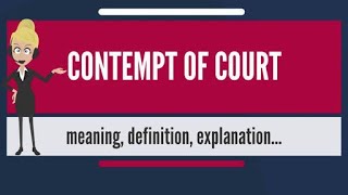 Contempt of Court Act 1971 | What is contempt of court? | न्यायालय की अवमानना | By Dhairya