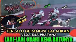 edann!!TERLALU NGOTOT KALAHKAN VEDA EGA PRATAMA lagi-lagi pembalap jepang ini berakhir menderita