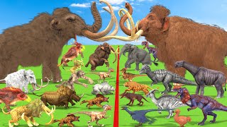 Prehistoric Mammals Epic Battle ARBS Mammals Vs ARK Mammals Size Animal Revolt B