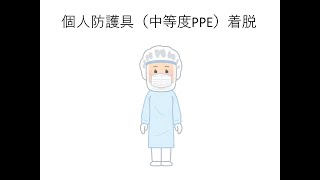 個人防護具（中等度ＰＰＥ）着用の手順