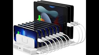 GADGET HIGH-TECH / Unitek Multi Charging Station 10Port USB Charger -  AVAILABLE ON AMAZON