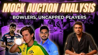 IPL MOCK AUCTION ft. Ashwin | BOWLERS and UNCAPPED PLAYERS SET ANALYSIS