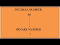 Convert decimal number 16 into binary number|| Binary language