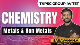 TNPSC CHEMISTRY METALS & NON METALS | TET , Group 1,2,4 | General Science | Veranda Race