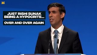 Just Rishi Sunak being a hypocrite over and over again