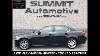 2013 LEXUS GS 350 AWD OBSIDIAN BLACK WALK AROUND REVIEW FOR SALE 10283A. SOLD! www.SUMMITAUTO.com