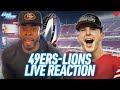 49ers EPIC COMEBACK vs. Lions reaction LIVE from Levi's, Chiefs beat Ravens | Richard Sherman NFL