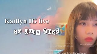 聲夢傳奇 stars academy｜林君蓮 Kaitlyn｜ig live (26/7)