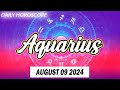 AQUARIUS 🔮 ❤️ DAILY HOROSCOPE TODAY AUGUST 9, 2024 ♒️ 🌞 AQUARIUS LOVE HOROSCOPE ✅ 💫 ⭐️