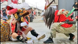 西古新町 獅子舞奉納  2024 新湊  Nishihurushinmachi Lion Dance Japan is a festival heaven