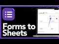 How To Connect Google Forms To Google Sheets - Step By Step (2026)