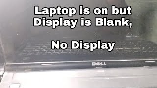NO display, Laptop is On But Display is Blank, Only Black, Caps lock Light Blinking Problem Fix100%