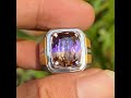 Natural 8.26ct Ametrine Quartz Bolivia Top Color Ring Perak