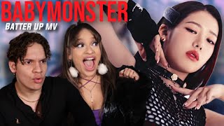 THE WAY THIS HIT THE SPOT!! Waleska & Efra react to BABYMONSTER - 'BATTER UP' M/V