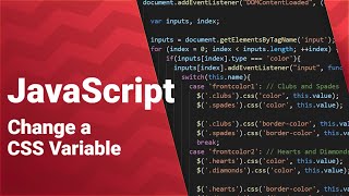 Change a CSS Variable with Javascript