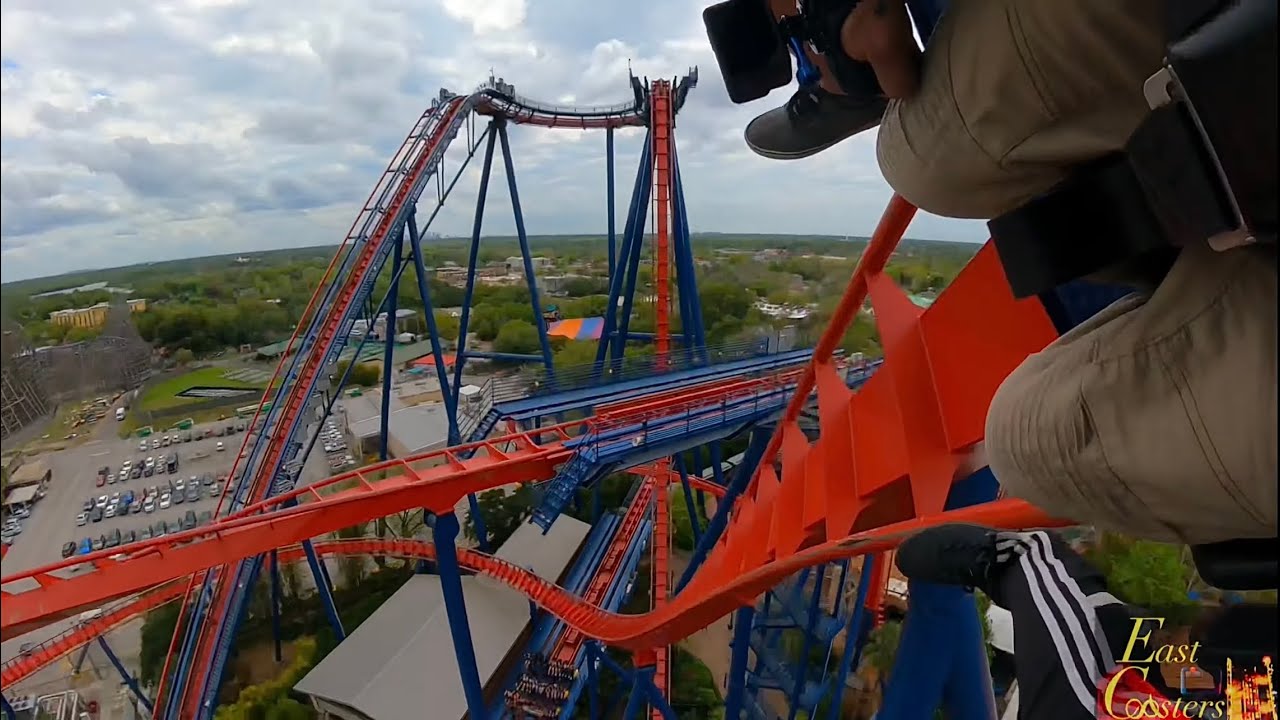 SheiKra POV Horizon Leveled 4K 60fps Front Row B&M Dive Machine Busch ...