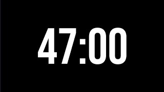 47 Minute Countdown Timer | Minimal