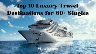 Wealthy SIngle Senior? Best Luxury Travel Destinations for Singles over 60