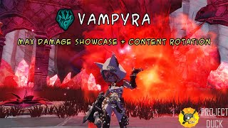 Vampyra Max damage showcase + Content Rotation | Project Duck