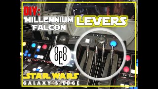 Star Wars Millennium Falcon Levers DIY! #starwars #disney #diy #howtomake #led #bulb #lever #handles