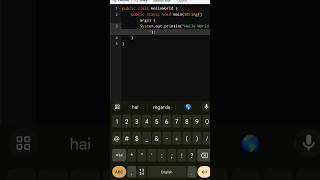 Java Hello World Program | Coding on mobile | Hello World Program | Java Tutorial #TechPlusAcademy