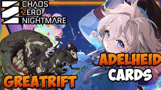 ADELHEID CARDS & GREATRIFT PREVIEW I + PV Reaction I Chaos Zero Nightmare