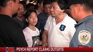 What Duterte's psych report says