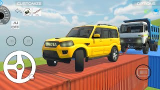 Drive Scorpio 4×4 And Dumper Truck In Game|❌️Drive Jcb And Unloading Stone From Dumper Truck In Game