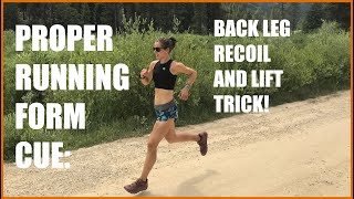 Running Form Technique Tip: "The Broomstick Cue" and Recoil| Coach Sandi Nypaver and Sage Canaday