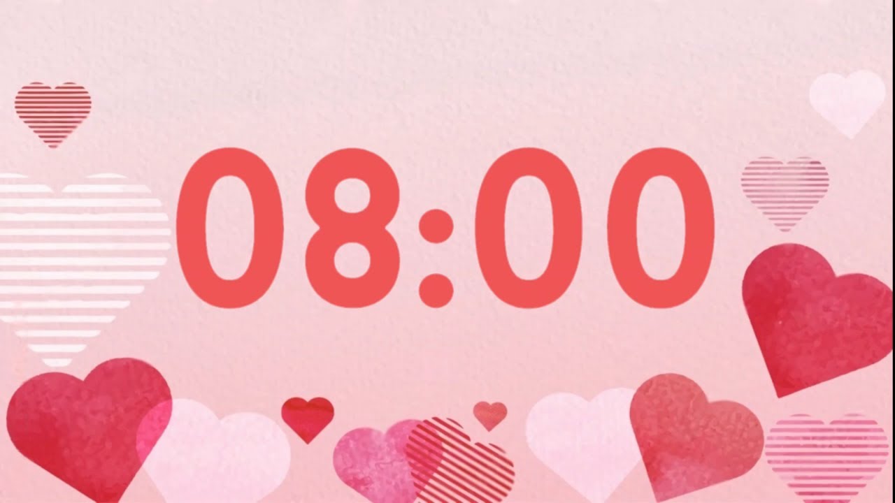 8 Minute Valentine Timer Piano Tones At End Youtube
