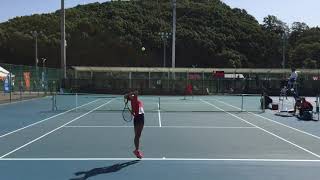 【2019王座/3決/S2】平田歩(慶大) vs 西本聖良(姫大) 2019年度 全日本大学対抗テニス王座決定試合 3位決定戦