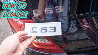 How To Debadge Your Car