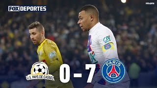 Pays de Cassel 0-7 Paris Saint-Germain | HIGHLIGHTS | Copa de Francia en FOX | 23 de enero 2023