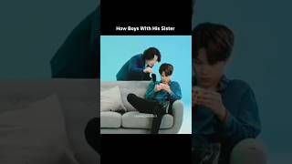 How boys with sister vs sister's friend 😎😏~|| pls like \u0026 sub. #btsshorts#shorts#btsedits#btsforever