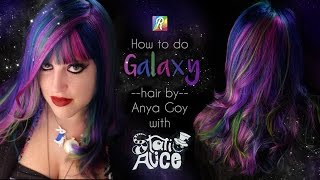 Anya Goy と Static Alice によるギャラクシー ヘアの作り方