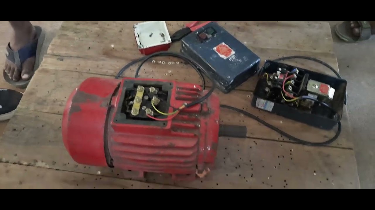 Three Phase Squirrel Cage Induction Motor With Dol Starter In Star