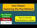 Java Deque: Exploring the Pop Method | Java Collection Framework