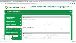 Applying to Durham Tech Tutorial