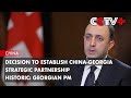 Decision to Establish China-Georgia Strategic Partnership Historic: Georgian PM