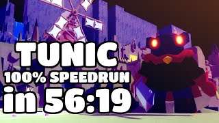 TUNIC 100% Speedrun - 56:19 [World Record on 6th March 2023]