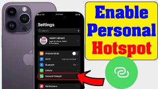 Hidden Personal Hotspot | How to Enable Personal Hotspot on iOS 2022 | IOS 16 IPhone 14 And All 2023