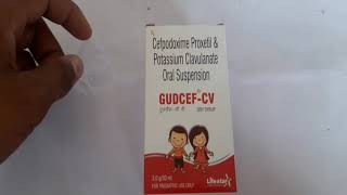 Gudcef cv dry syrup uses in hindi