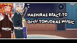 彡 🎤 •  hashiras react to giyus \